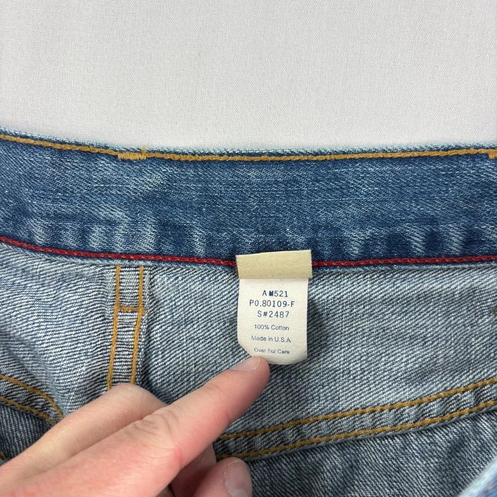 Vintage Abercrombie & Fitch Jeans Mens 36x34 Blue Bootcut Denim Y2K USA Made